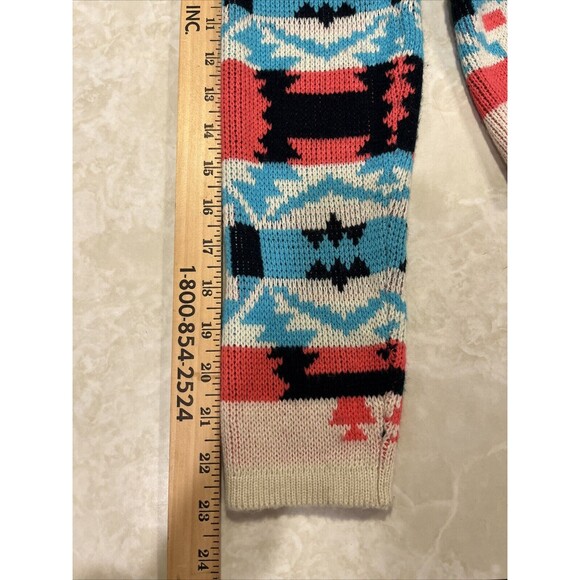 MOON  COLLECTION Cardigan Aztec Tribal Native Womens Sz M - Picture 9 of 9